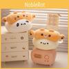 Cartoon Roll Dough Milk Yellow Cat Plush Toy Girl Children Tabletop Decoration