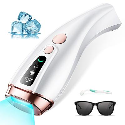 Epilazione IPL Per Donne Dispositivo Epilatore Laser Permanente Con Raffreddamento a Ghiaccio Indolore Per Donne Corpo Bikini Viso