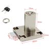 Home Security Burglarproof Desk Drawer Lock Wardrobe Cabinet Locker 2 Keys