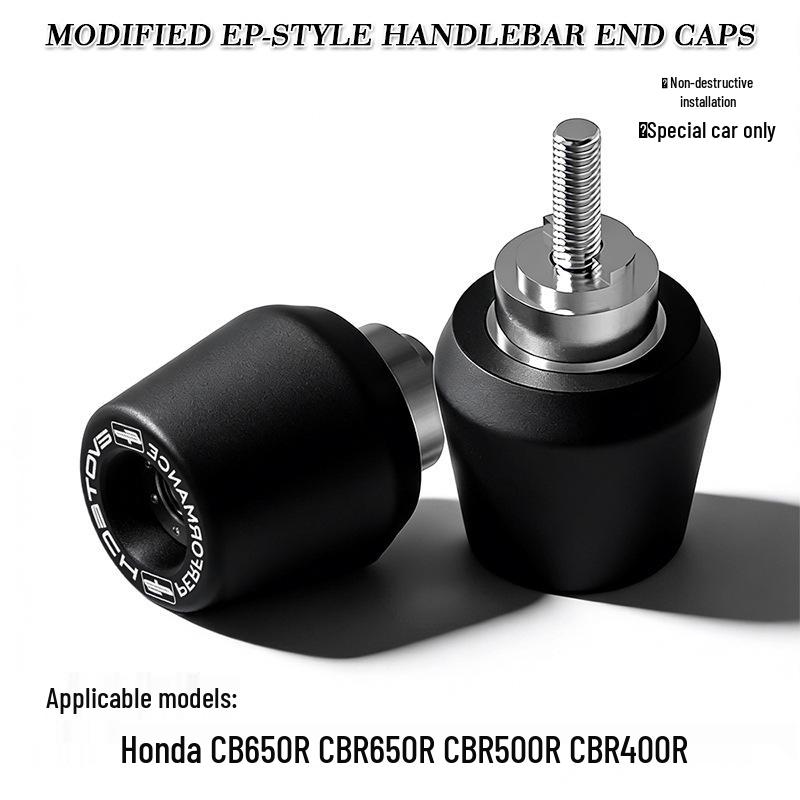 

Weighted Aluminum Handlebar End Caps for Honda CBR400R/500R/650R