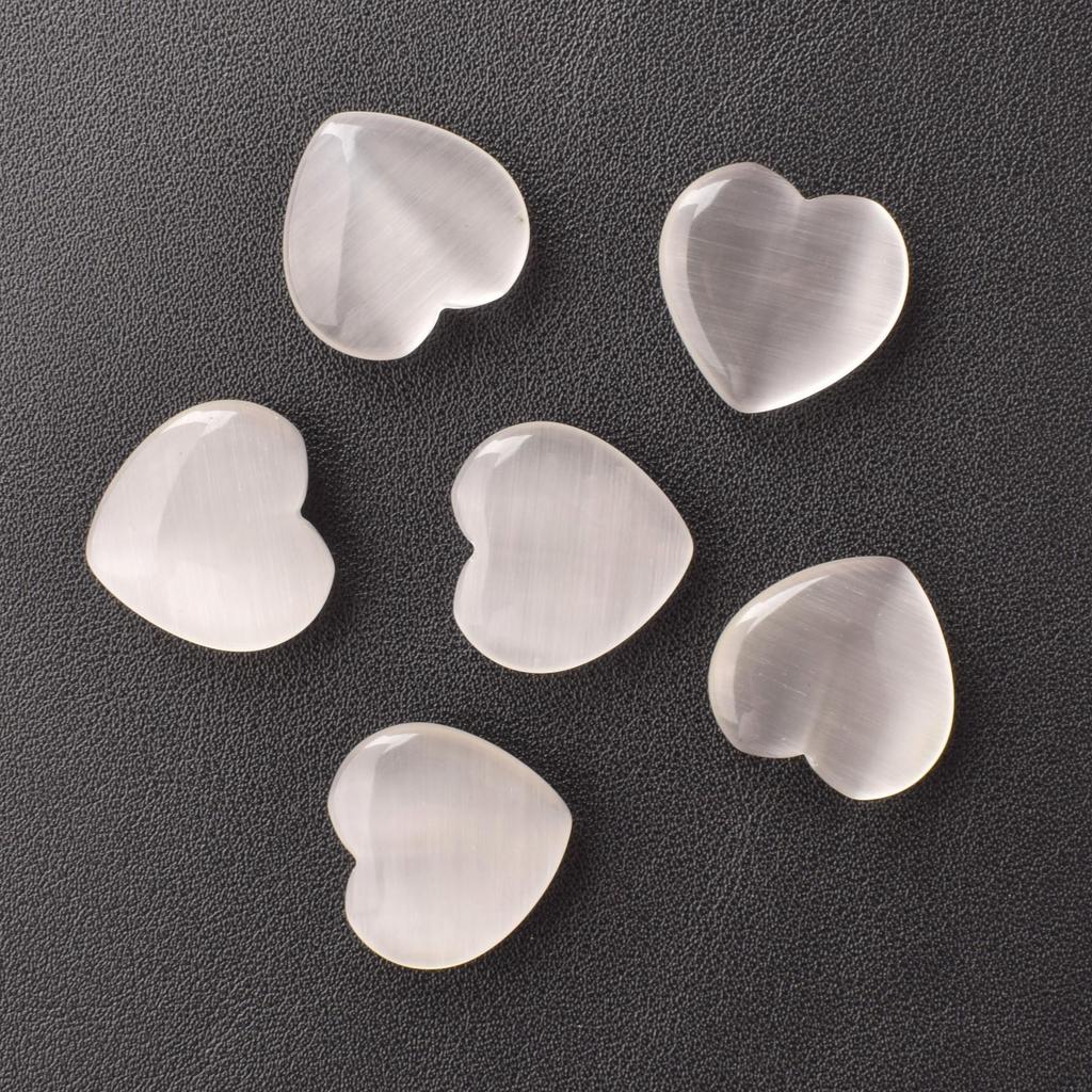 2cm Natural Rose Quartz Heart Crystal Gemstone