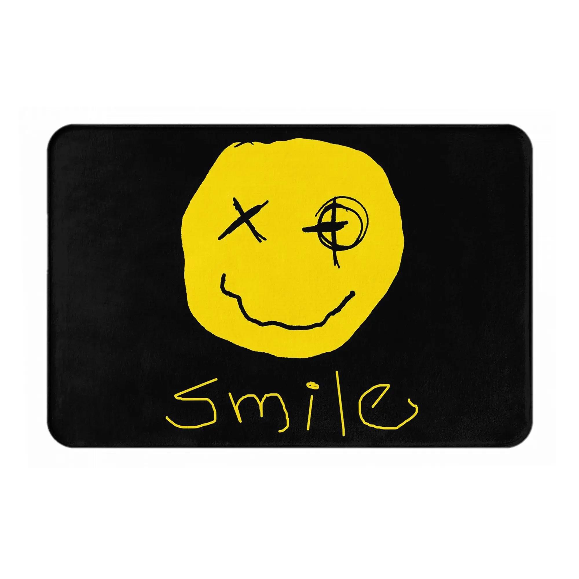 

Smiley Face For The Day Anti-slip Doormat Floor Mat Absorbent Mat Carpet Rug for Kitchen Entrance Home Living room Footpad Mats 40x60cm