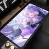 Mouse Pad Anime Girl Extended Desk Mat PC Gaming Accessories Keyboard Pad Hololive Nekomata Okayu Laptop Purple Kawaii Mousepad