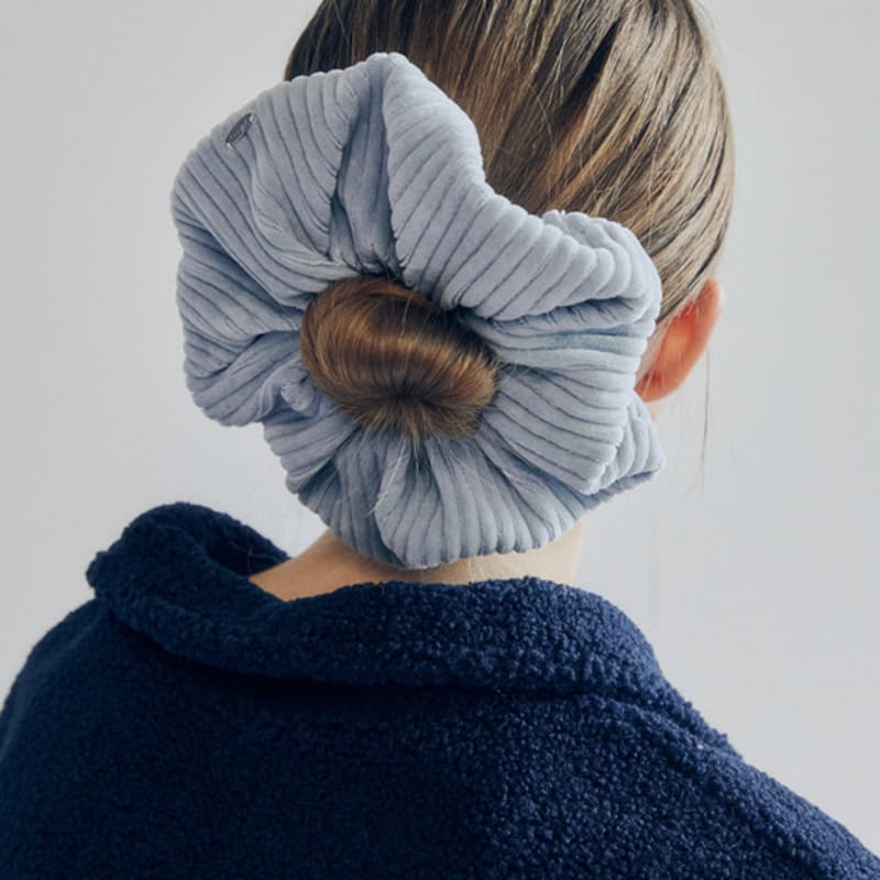 Mellotory Corduroy Scrunchie (sky Blue)