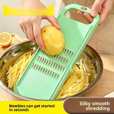 Multi-functional Household Vegetable Shredder - Suitable for Cutting Potato and Radish Into Thin Shreds or Slicing Through A Durable Shredding Plate.