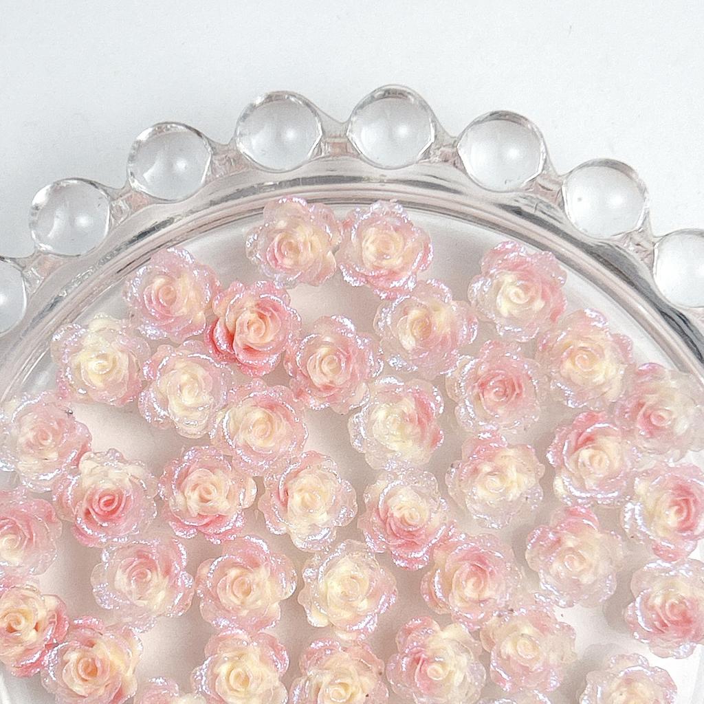 Hot-Selling Floral Color Nail Art Kit Luminous Resin Spring Fresh Nail Art Accessories