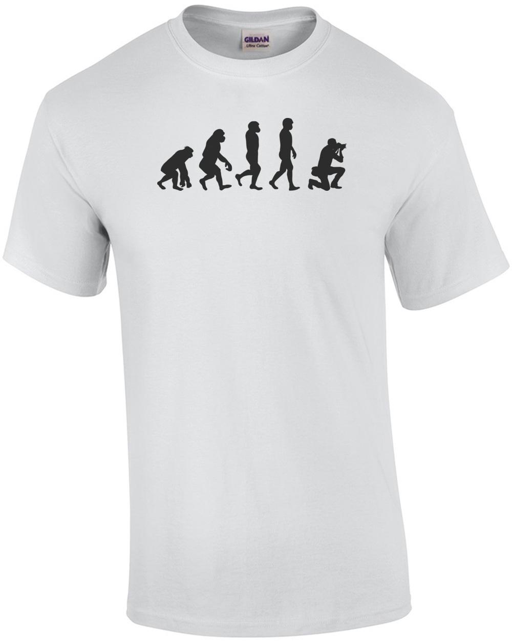Evolution of the Photographer - T-Shirt Unisex T-Shirt XXXL