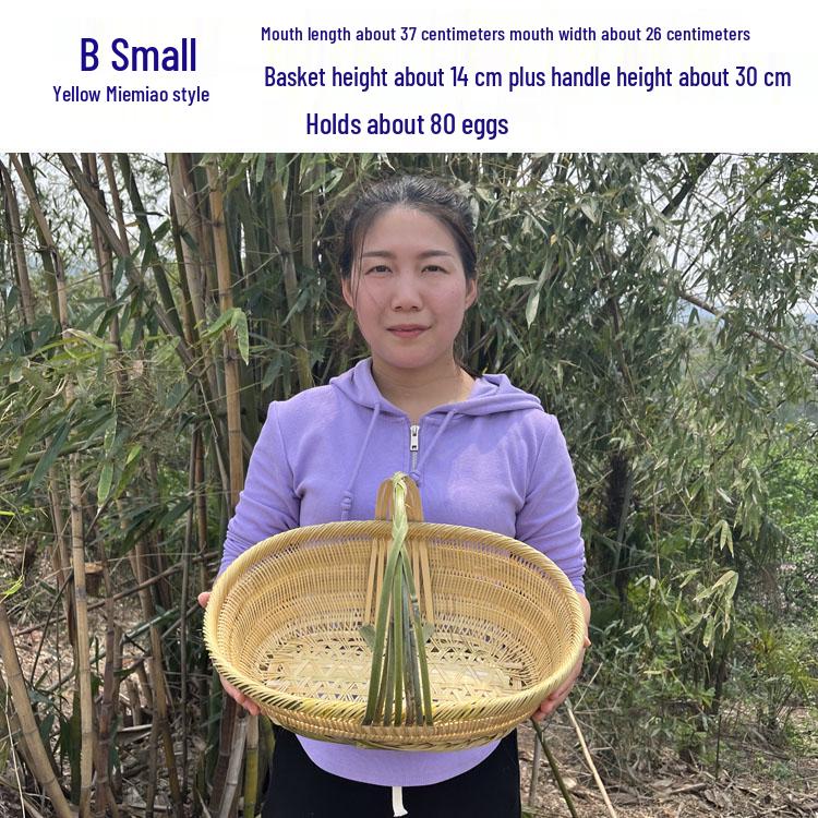 Плетеная корзина из бамбука ручной работы: Экологичное решение для хранения чая или овощей