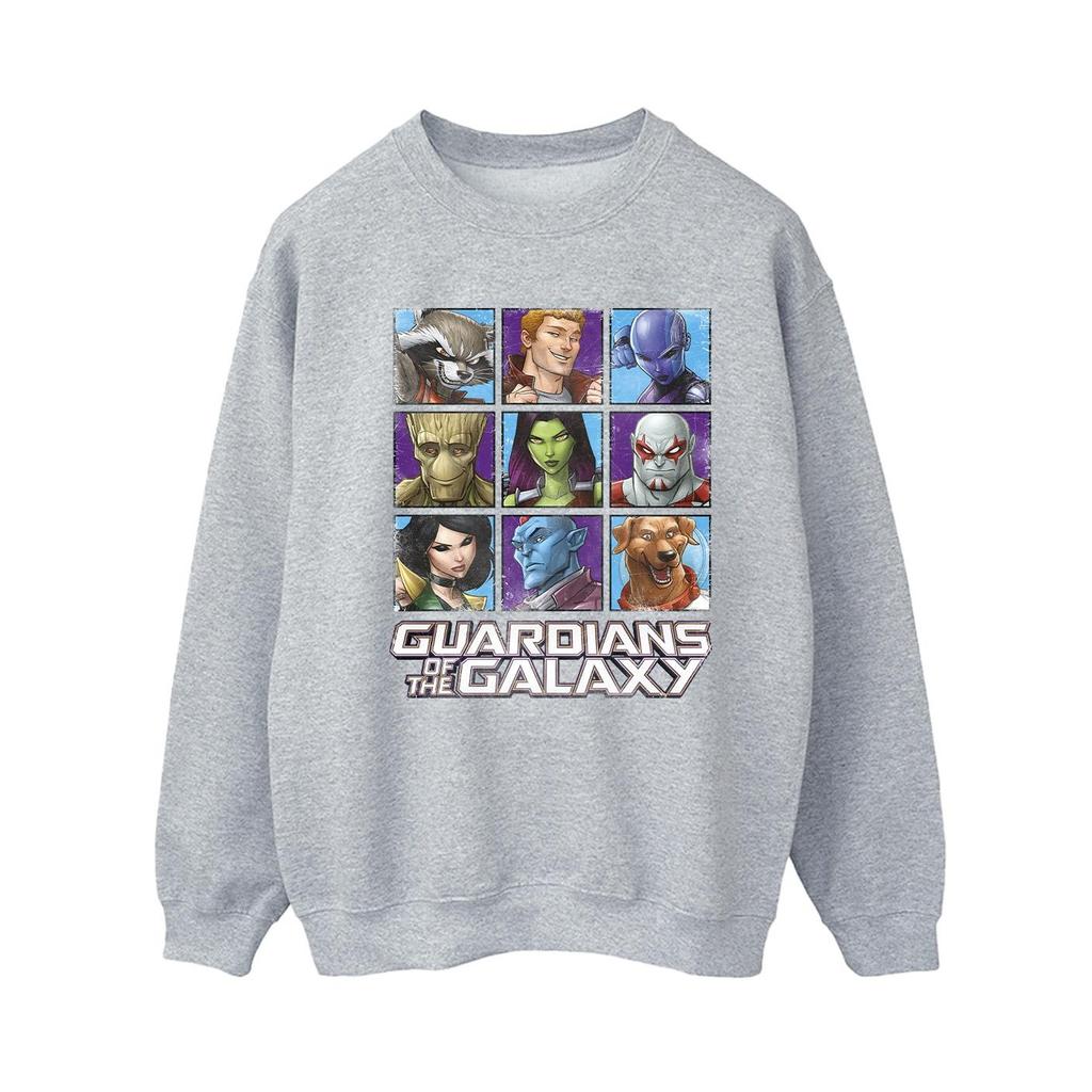 Guardians Of The Galaxy Womens/Ladies Character Squares Sweatshirt