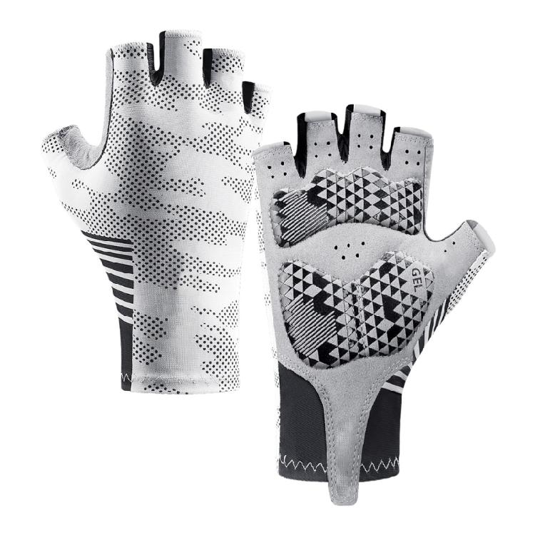 

Light Weight Bike Gloves With Quick Dry Fabric Shock Absorb Technology Design Safely Grip For Long Distances Cycling XL белый