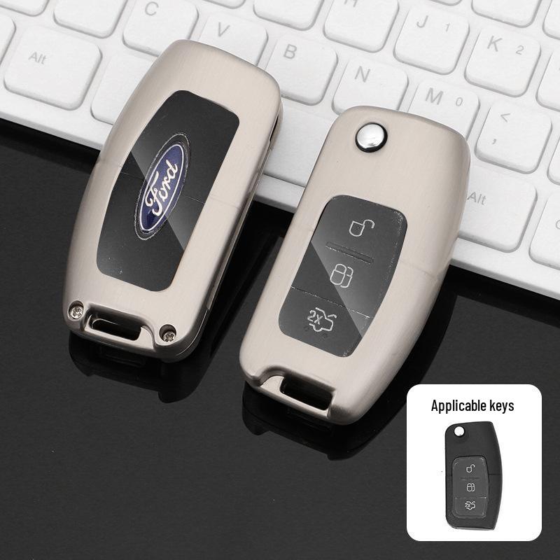 Premium Metal Protective Key Case for Ford Mondeo - Unisex Design