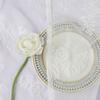 1 Pair Vintage Lace Curtains Romantic Flowers Branch Sheer Lacy Curtains for Living Room French Door Bedroom Window Screening
