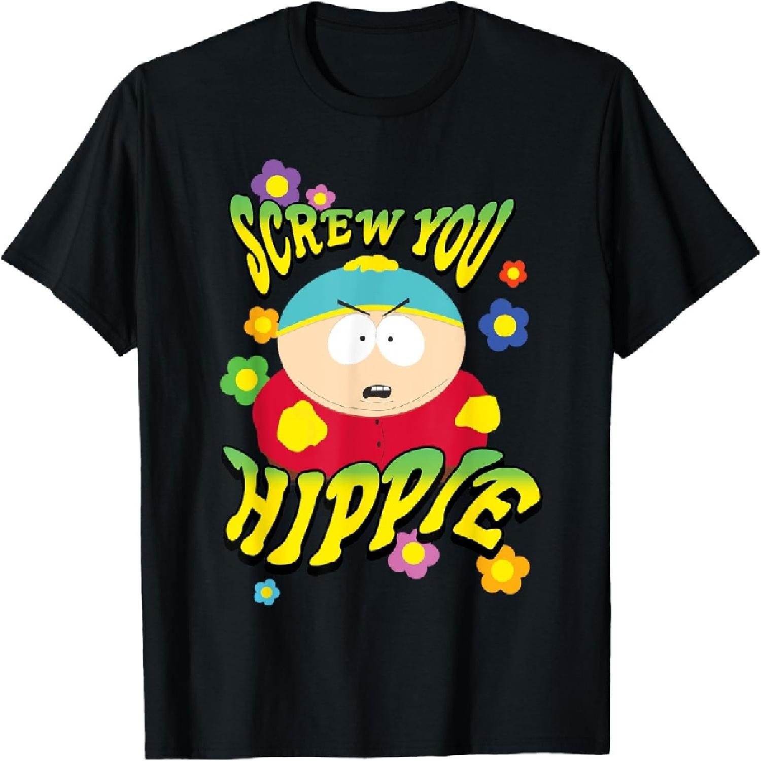 Футболка South Park Пошел ты, хиппи, Эрик Картман XXXXXL разноцветный