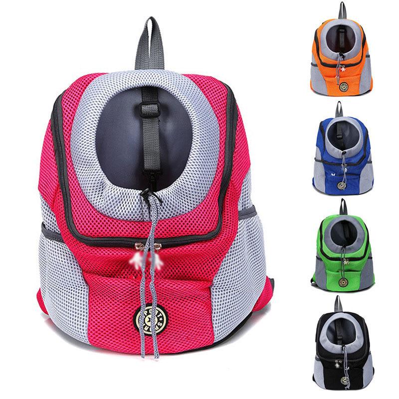 Cat and Dog Supplies Pet Backpack Dog Backpack Drawstring Large Capacity Backpack Universal Chest Portable Travel S зелёный