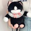JIAERDI Sweet Cute Faux Mink Kitten Backpack Women Plush Soft Large Capacity Bags Ladies Cartoon Casual Daily Mochilas Mujer New