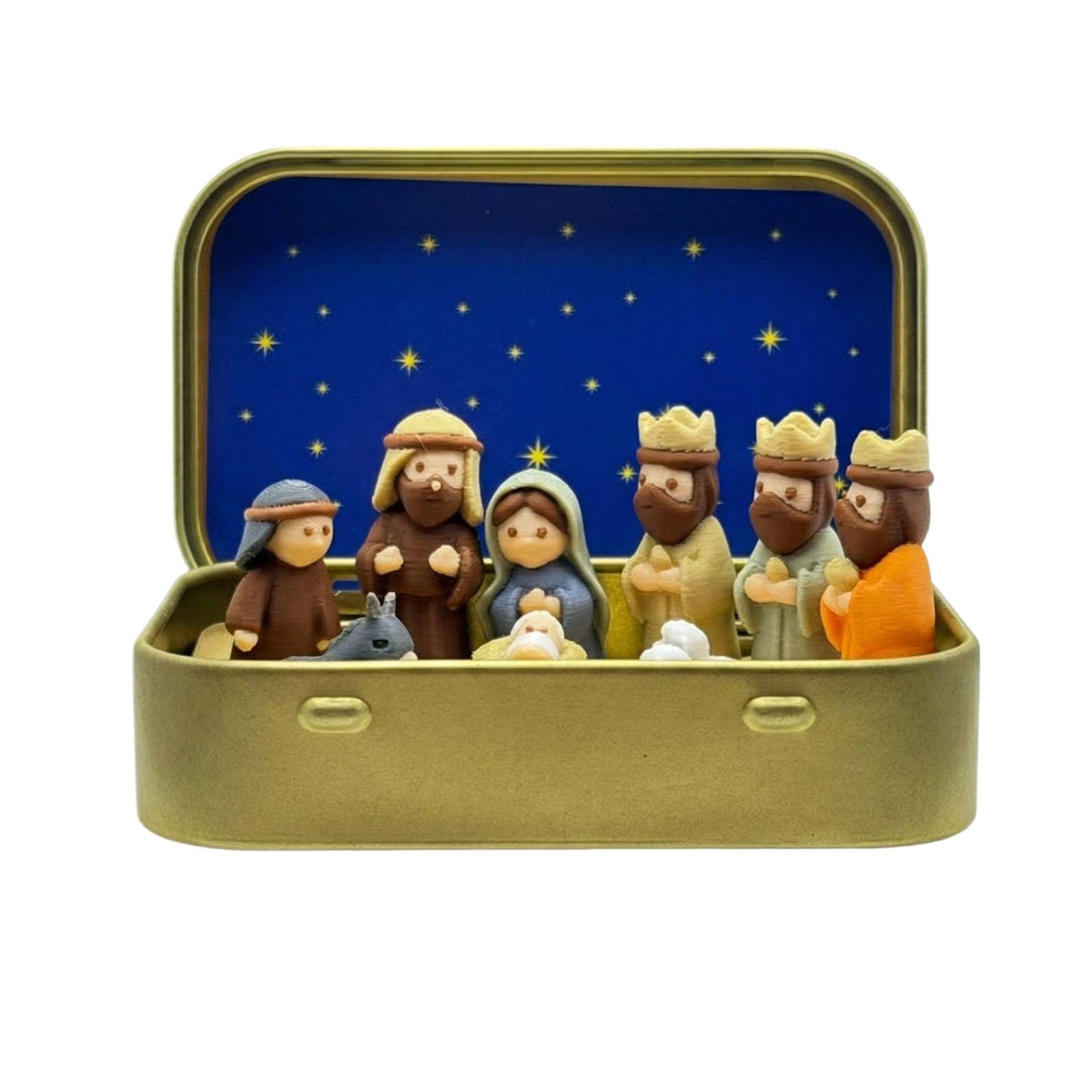 Nativity Scene Figurine Set, Religious Ornament One Size жёлтый