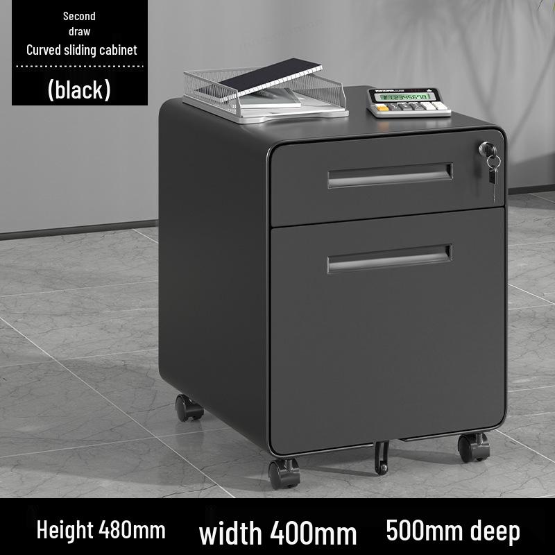 Mobile Steel Storage Cabinet with Wheels and Lockable Three Drawers