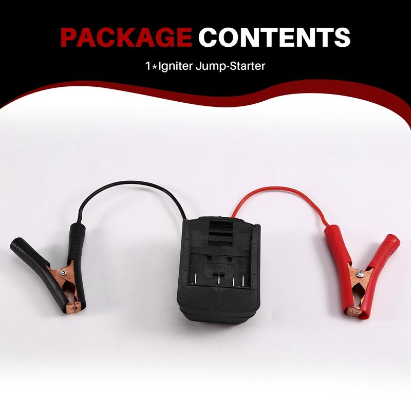 Igniter Jump-Starter 18V Battery Car Booster Cable Automotive Emergency Power DIY Adapter for Bosch