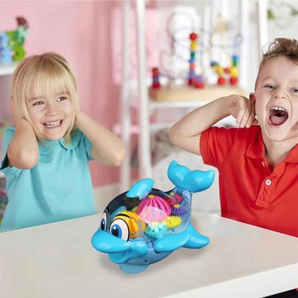 Light Music Light Up Dolphin Toy Electric Simulation Sea Animal Toy  Toddlers  Kids