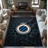 Club Brugge FC Soccer Football Pattern Soft Area Rug Non Slip Indoor Floor Carpet Sports Decor Mat for Bedroom