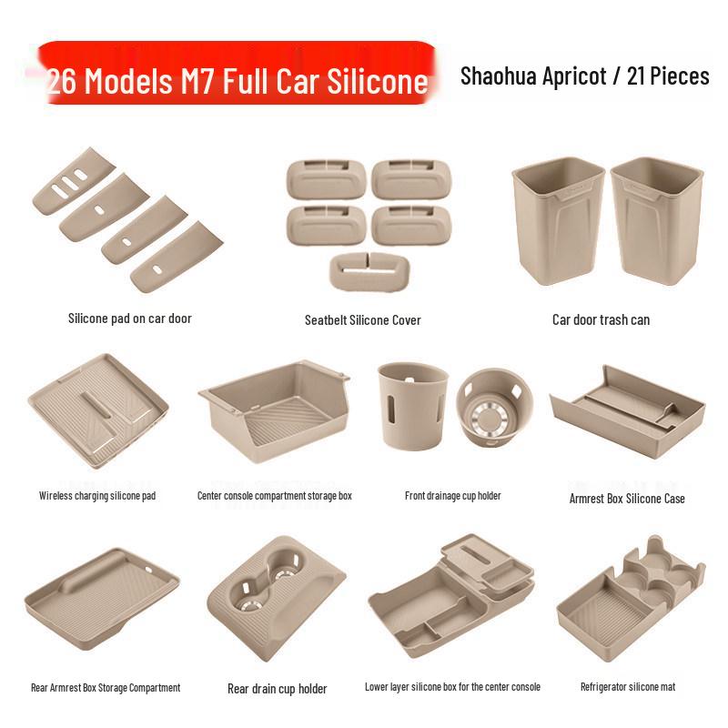 Essential Silicone Mat Set for AITO M7, M8, M9 Interior Decoration - Fits 26 Models