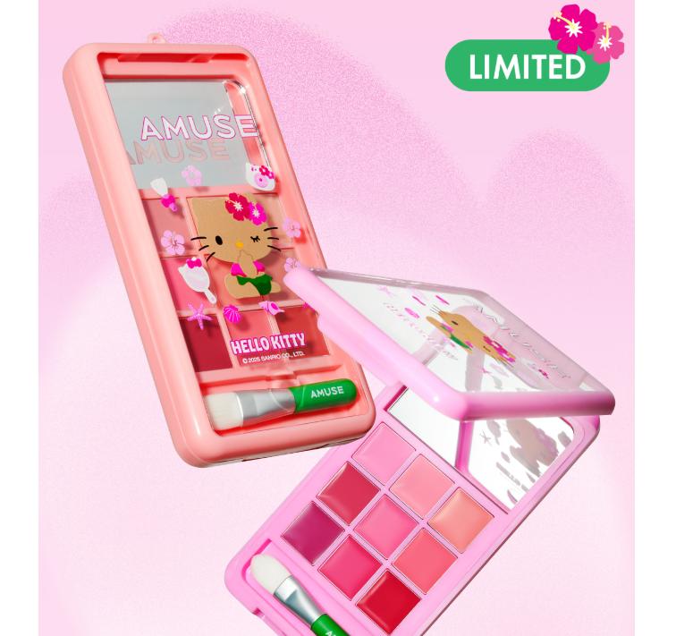 AMUSE x Hello Kitty Limited Lip & Cheek Palette – K-Beauty Exclusive