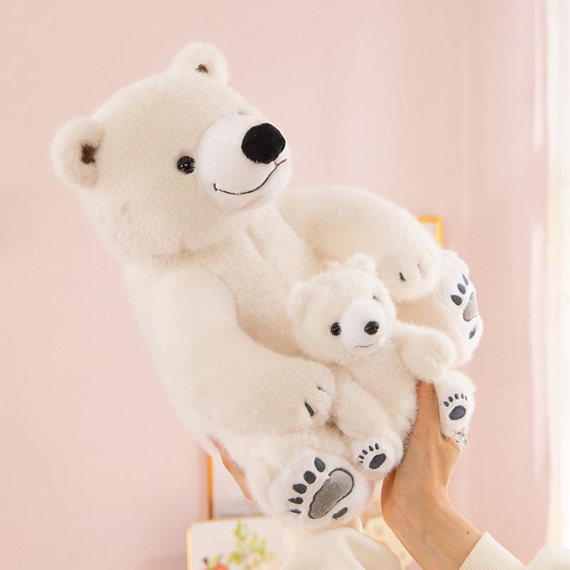 Polar Bear Plush Toy With Soft Pp Cotton Filling For Kids And Gift Giving