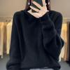 Women's Soft V-neck Sweater - 2026 Autumn/Winter Loose Knit Long Sleeve Pullover Top