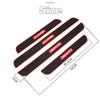 4PCS Universal Rubber Car Door Scuff Sill Cover Panel Step Protector Bumper Corner Protector