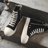 Hohe Nischen-Board-Schuhe neue amerikanische Seitenreißverschluss trendige coole Street-Espadrilles Paar-Stiefel X