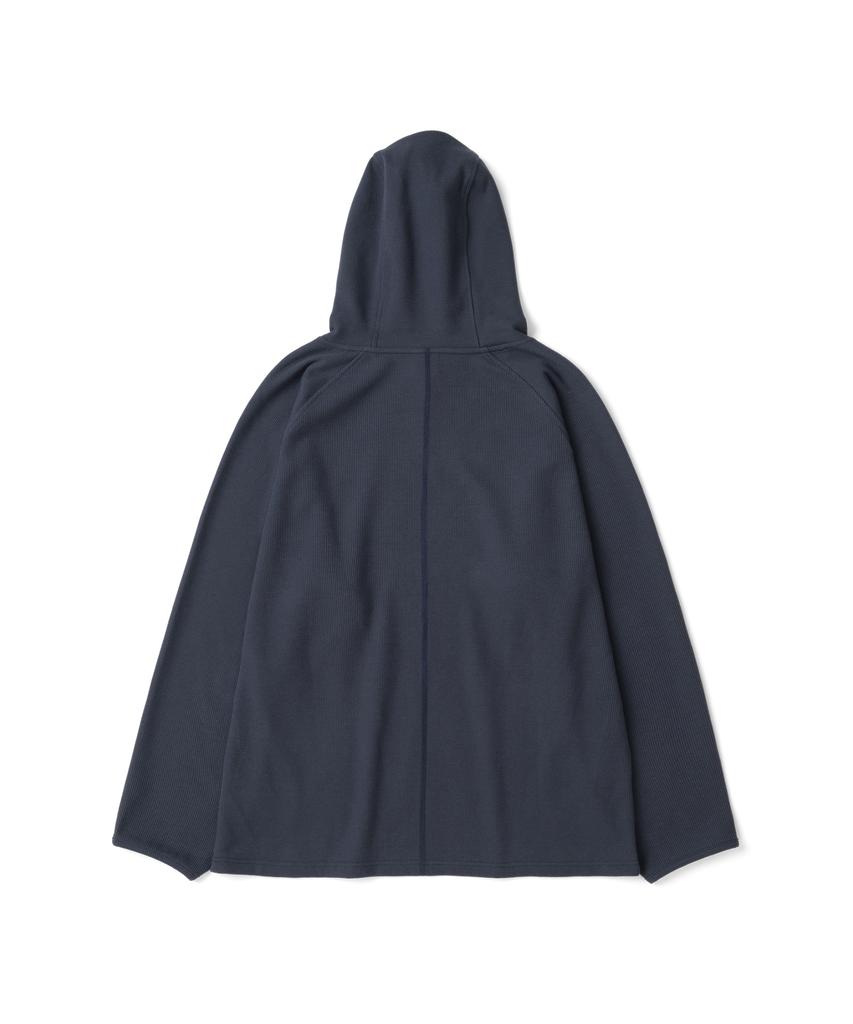 THE COLDEST MOMENT Tcm Stitch Cross Hooded Long Sleeve (Navy)