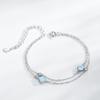 Moissanite 925 Sterling Silver Vintage Turquoise Bracelet Affordable Luxury Advanced Original Design Jewelry Wedding Gift