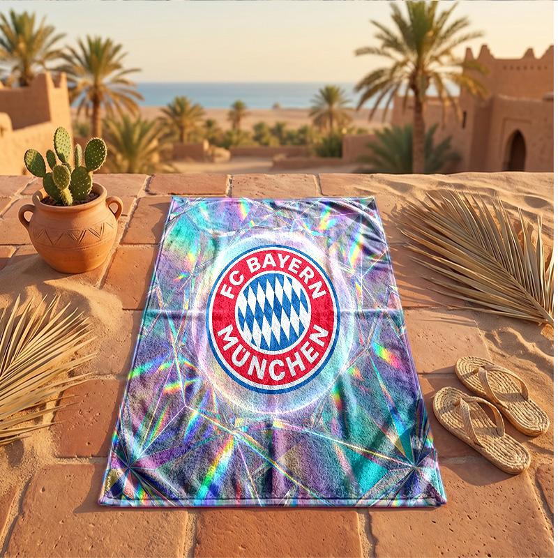 Asciugamano da Spiaggia in Microfibra con Stampa Bayern Monaco Asciugatura Rapida Assorbente Grande Asciugamano per Spiaggia Nuoto Viaggio
