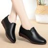 Fashion Soft Leather Round Head Women Casual Flats Oxford Single Shoes New Non-slip Warm Soft Sole Shoes