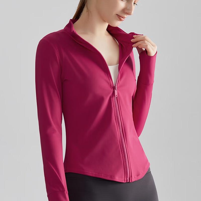 Women's Stand-up Collar Zippered Yoga Jacket