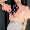MLB LIKE T Shirts Unisex Pink Crew Neck Moderate 31TSP3131-07P