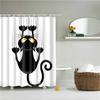 Cartoon Animals Deer Zebra Butterfly Pattern Bathroom Shower Curtains Fabric Waterproof Polyester Bath Curtains with 12 Hooks