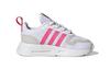 Adidas Originals Multi Abrasion Resistant Breathable Low top Casual Shoes White Gray Pink Infant And Toddler GX4261