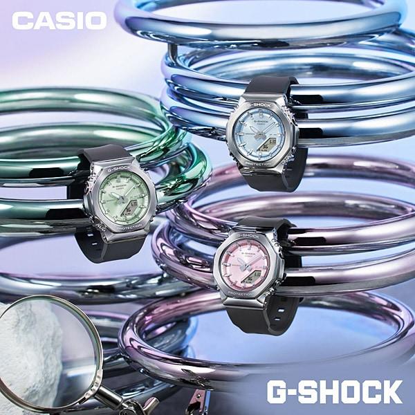 Casio Women's G-SHOCK GM-S2110-3AJF [G-SHOCK Minimal Design] Round Watch Resin *Stainless Steel