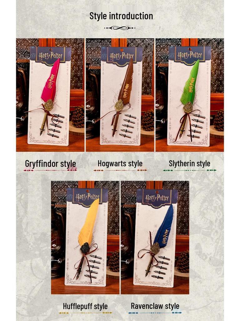 Conjunto Pena e Cera de Lacre Harry Potter - Presente Criativo para Aniversários, Feriados ou Formaturas.