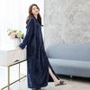 Rochie de noapte super lungă de toamnă și iarnă pentru femei, cămașă de noapte groasă, halat de baie din catifea coral, îmbrăcăminte de dormit pentru cuplu