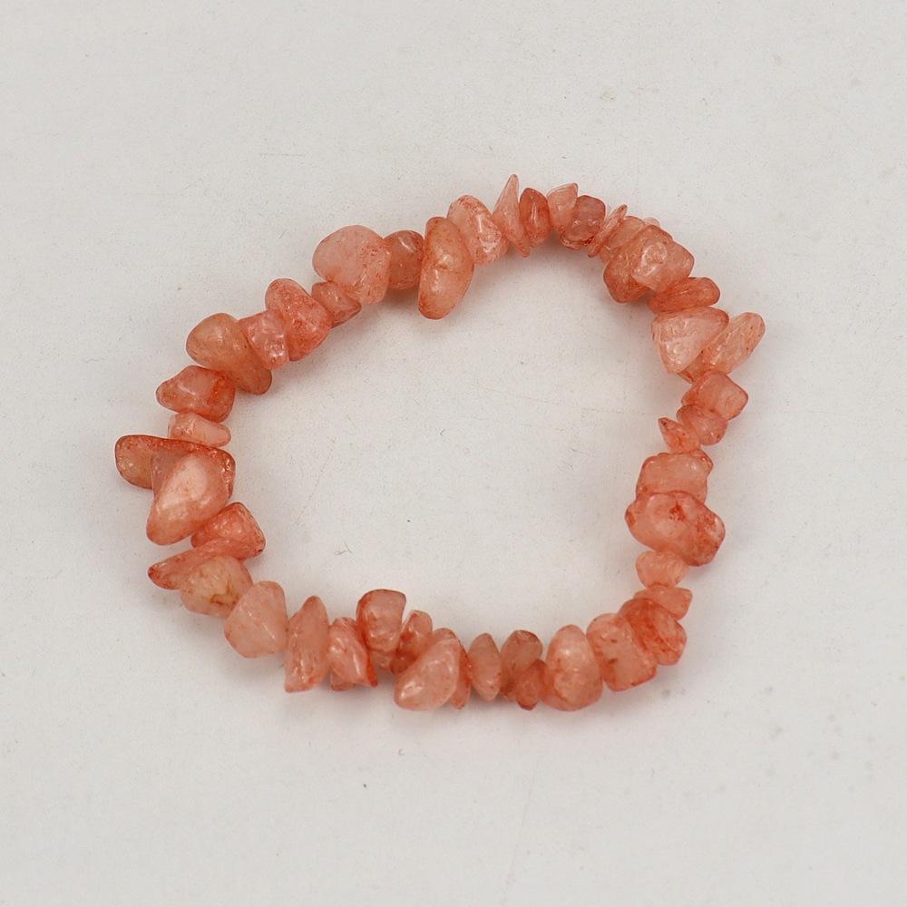 Handmade Beads, Natural Crystal Gravel Bracelet Bracelet B54