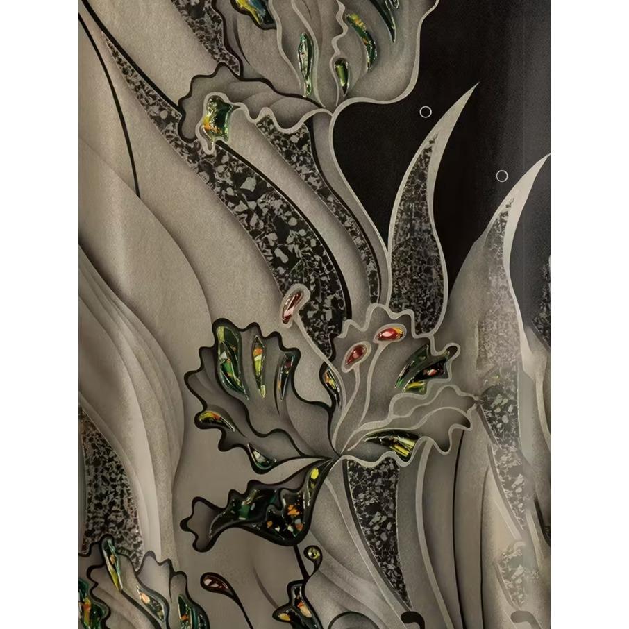 XL-7XL Nadměrná velikost Dámské ležérní tričko s 3D potiskem, volný střih s kulatým výstřihem a krátkým rukávem