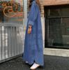 Casual Denim Dress With Pockets For Women In Autumn 2024