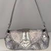 Y2k Bags For Women  New Arrive Retro Fashion Single Bag Korean Harajuku Shoulder Silver Underarm Bag Rivet Women's Handbags