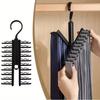 1/2Pcs Tie Storage Hanger Large Capacity Bow Clip Scarf Belt Hanging RackTie Belt Display Holder Wardrobe Household