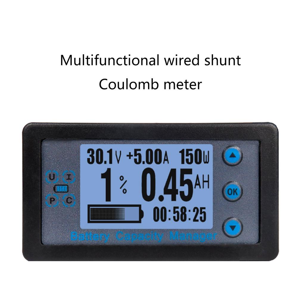 Multifunctional Battery Meter Battery Capacity Indicator Easy To Use Car Battery Monitors Low Power Consumption for Car