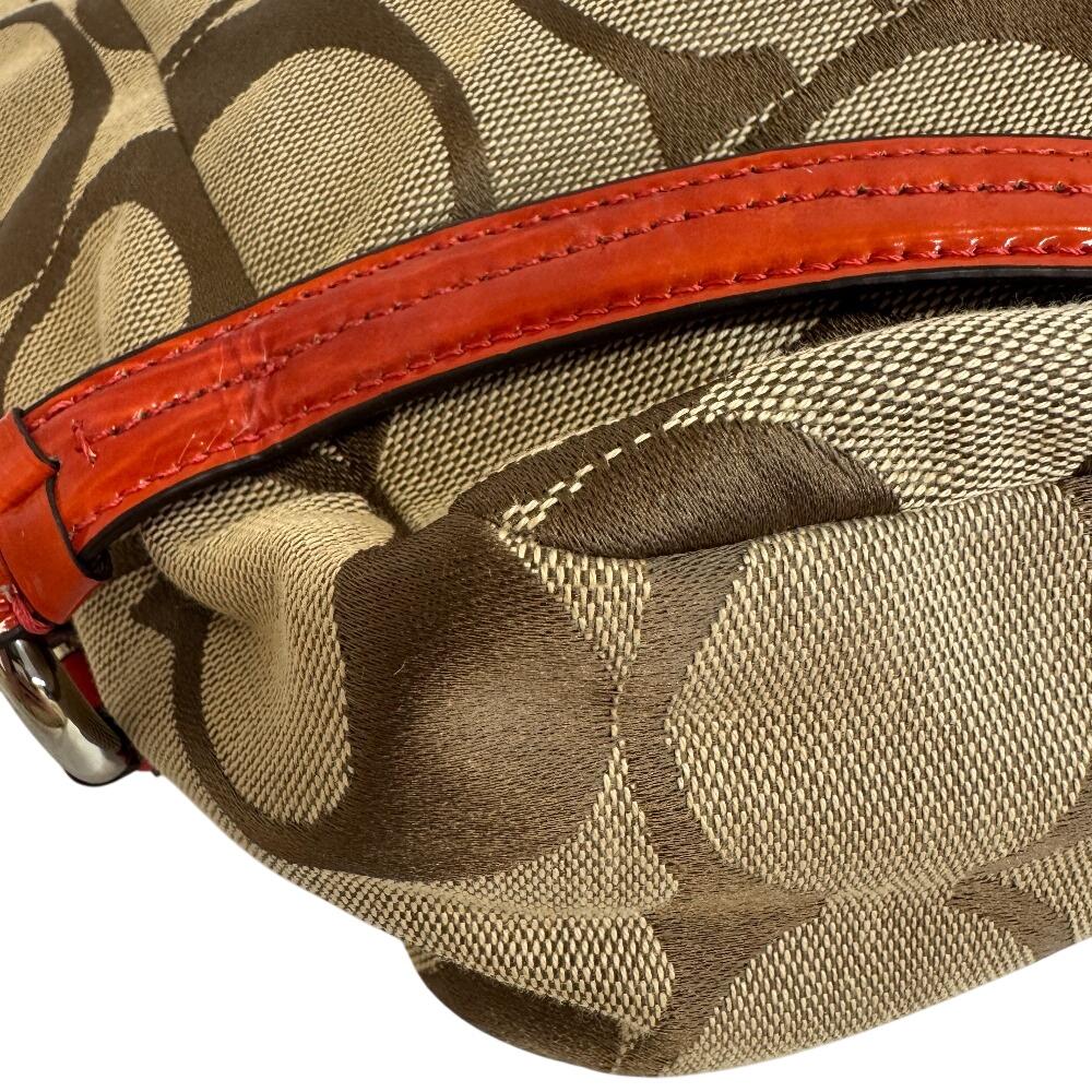 Coach 18903 Signature Canvas Umhängetasche beige Canvas Damen Gebraucht