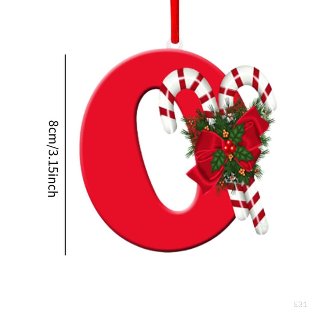 Alphabet-Christbaumschmuck für Feiertagsdekoration und Feiern
