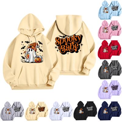 Women's Fashion Women's Lightweight Long Sleeve Pullover With Pockets Halloween Graphic Hoodie